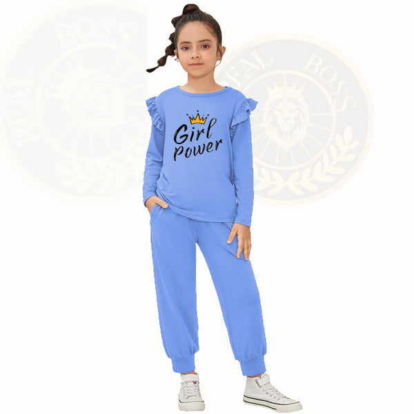 Girl Power Printed 2 Piece Outfits Stylish Tracksuit