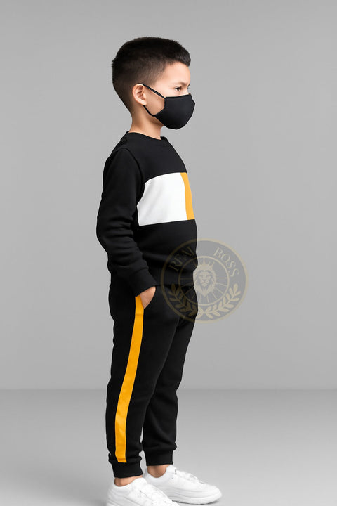 Real Boss-Outfit 2pcs, Sweatshirt & Sweatpants Set, Kid's Clothes For Spring Fall Winter Tracksuit for Kids