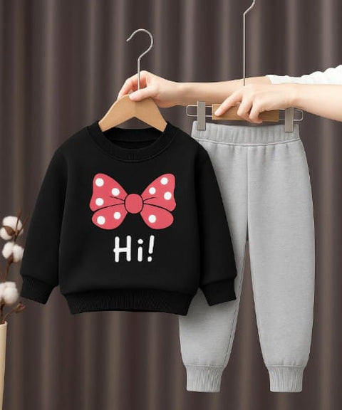 Bachpan Mein Bhi Fashion Zaroori Hai! Cute Sweatshirt & Pajama Combo for Winters
