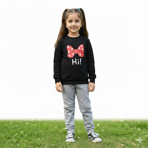 Bachpan Mein Bhi Fashion Zaroori Hai! Cute Sweatshirt & Pajama Combo for Winters